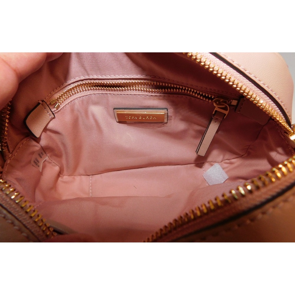 New Tory Burch Fleming Pink Quilted Camera Crossbody Shoulder‎ Bag NWOT - Picture 8 of 8